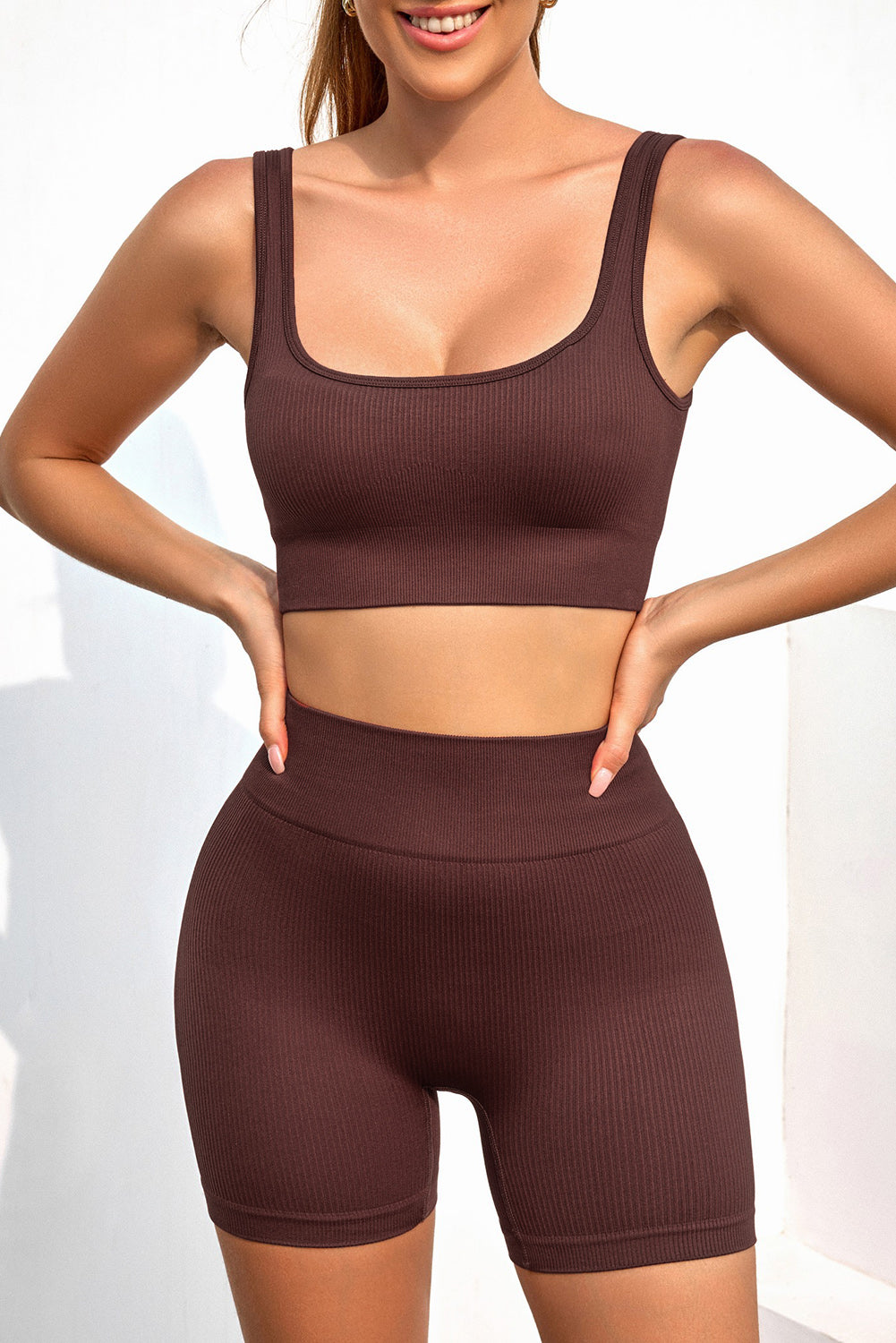 Ribbed Knit Activewear Set