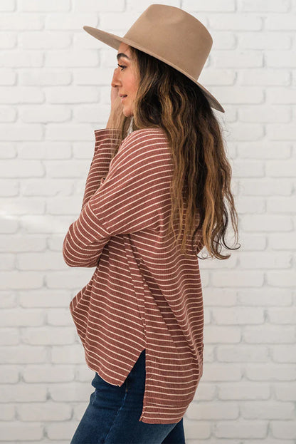 Stripe Chest Pocket Long Sleeve Tee