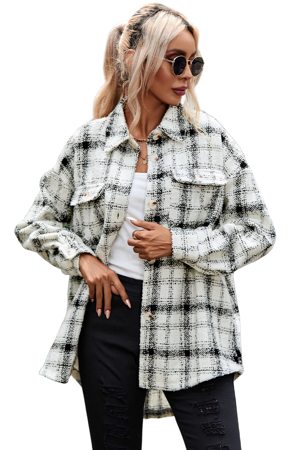 Oversized Plaid Flannel Shacket