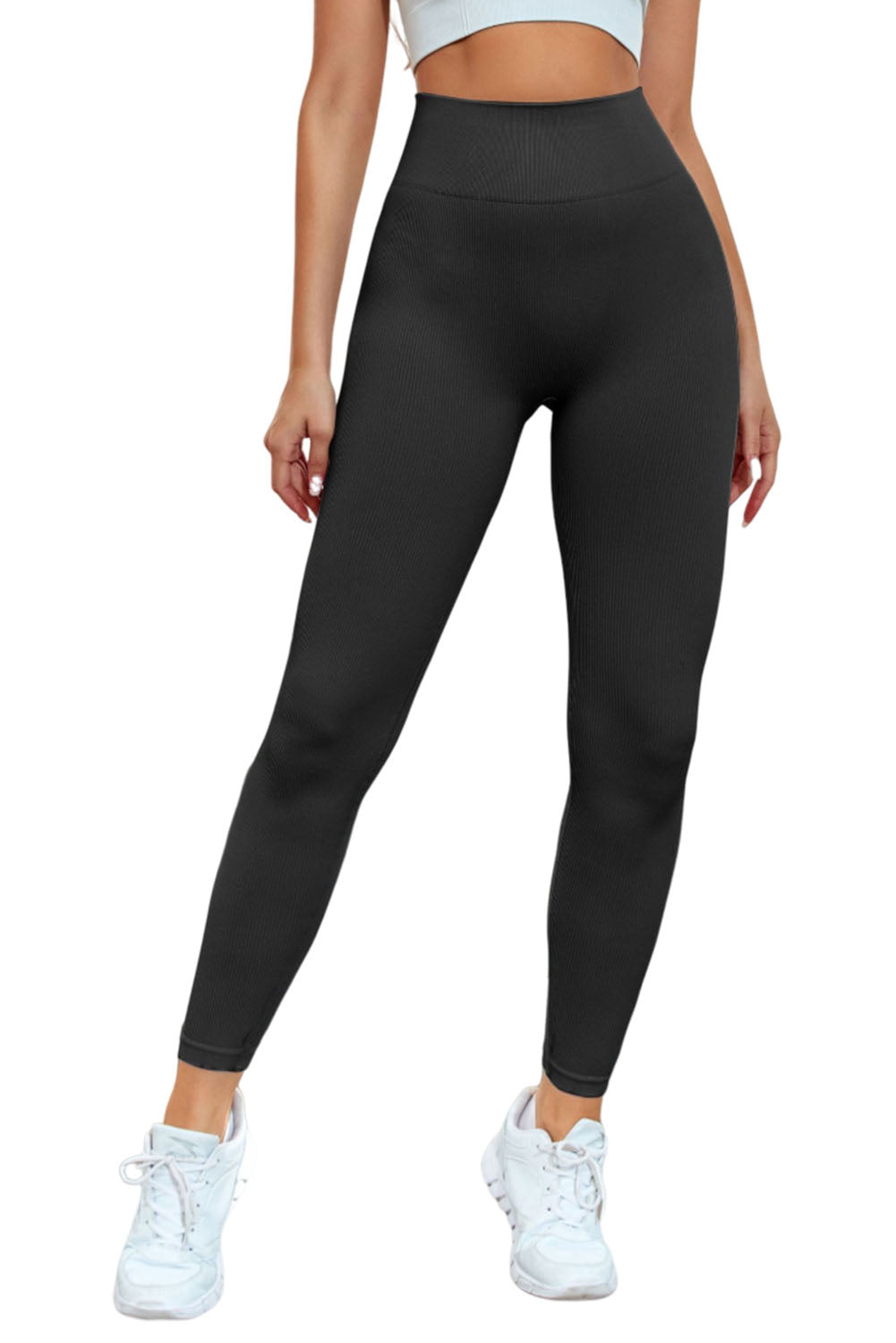 Take your workout game to new levels with these totally fly activewear pants. Rock a classic high-waist design for tummy control and a flattering look. Feel sizzlin' hot with ribbed texture giving you extra support and flair while slaying those high-intensity workouts. Moisture-wicking fabric keeps you comfy and dry when you get your sweat on. Get 'em in Gray or Black and get to steppin'!