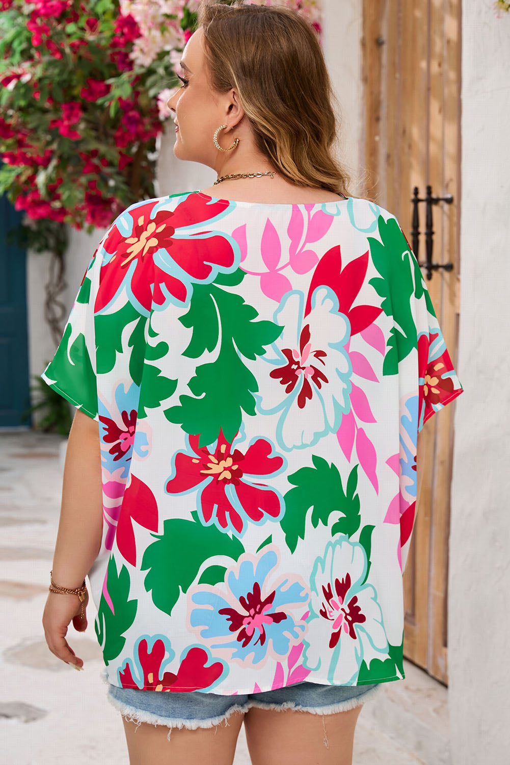 Blusa con estampado floral 