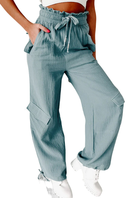 Pantalones cargo arrugados