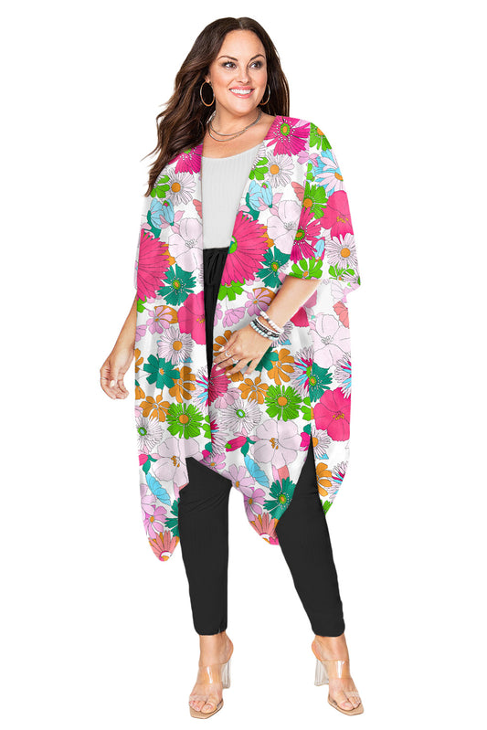 Kimono con estampado floral 