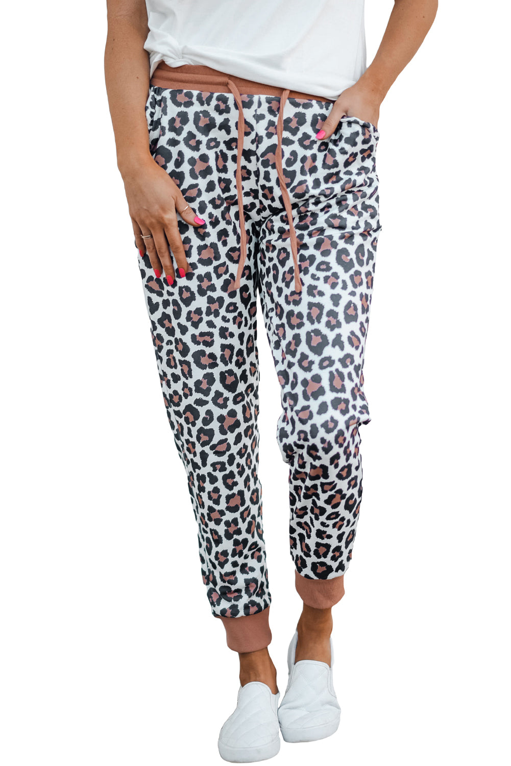 Pantalones deportivos de leopardo