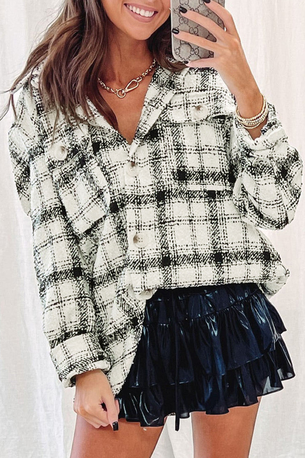 Oversized Plaid Flannel Shacket