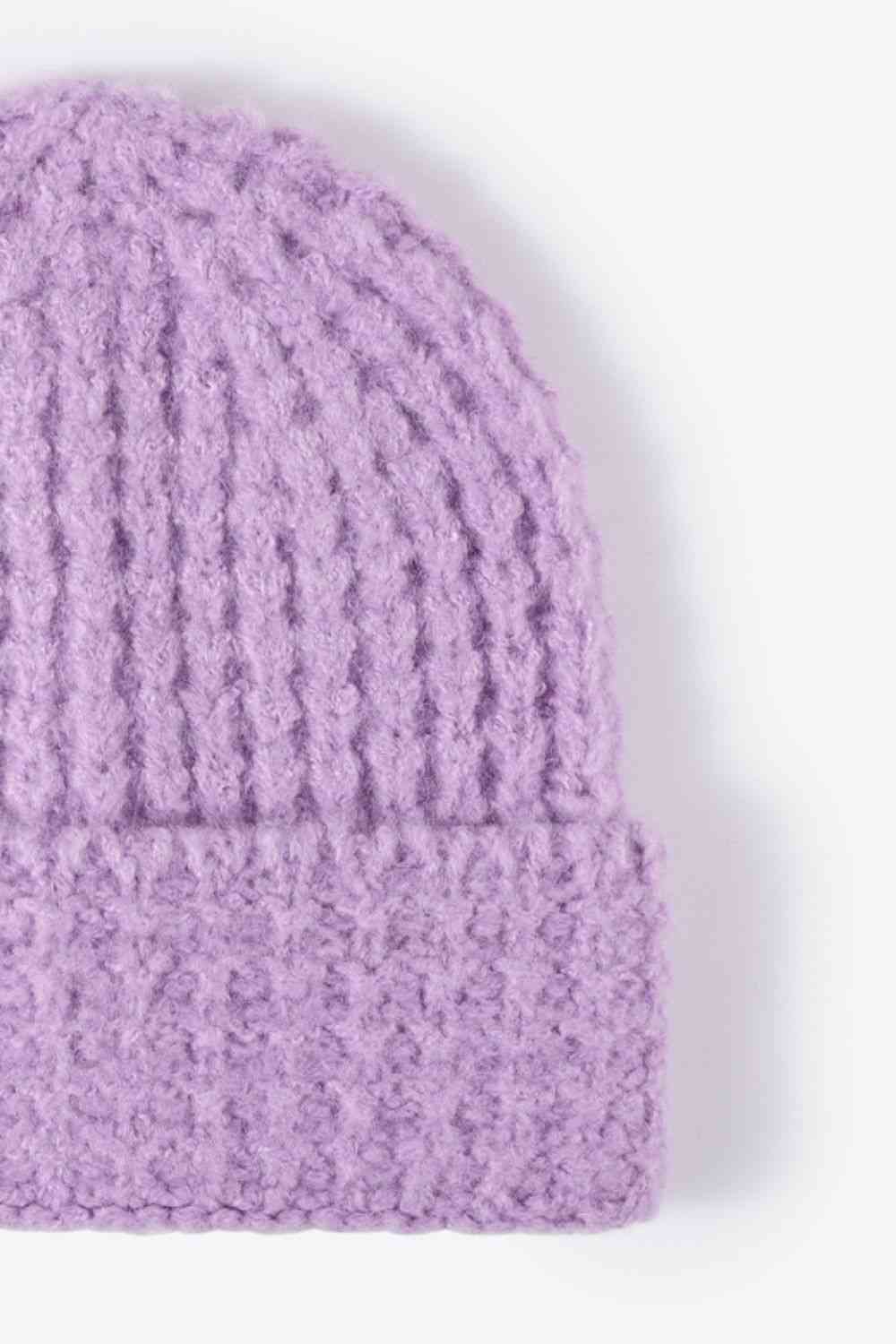 Gorro con puños de punto gofre