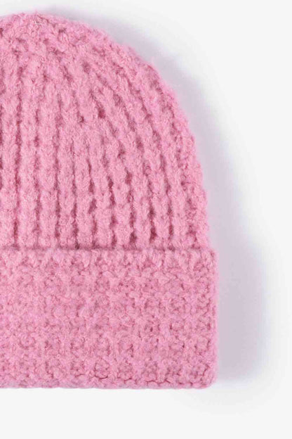 Gorro con puños de punto gofre