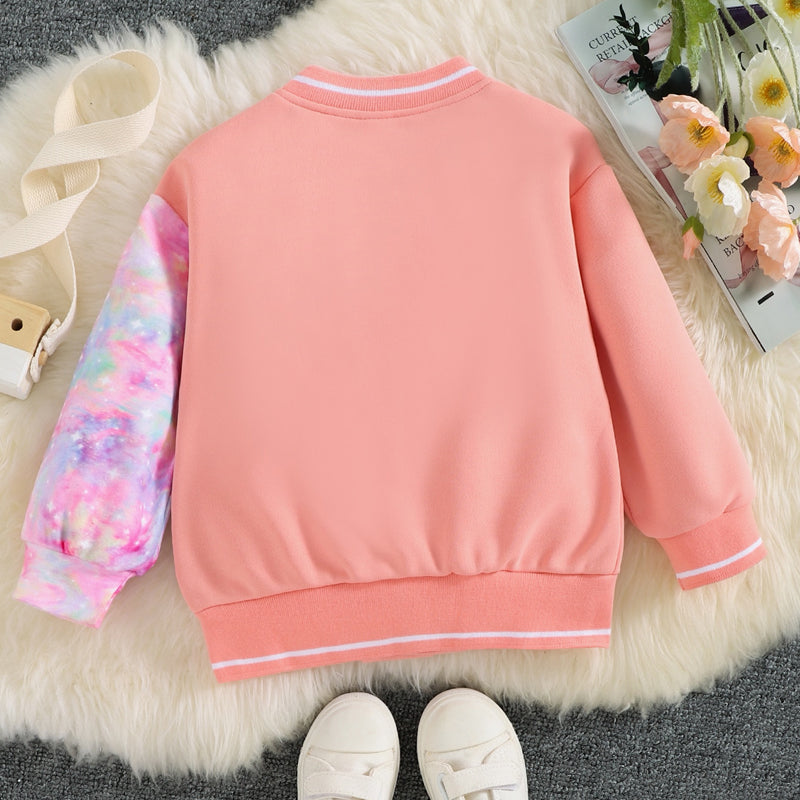 Sport a stunningly unique look with this Peach Long Sleeve Unicorn Jacket! Crafted from 100% polyester for comfort and warmth, it’s the perfect blend of style and durability. Available in toddler and girls sizes!