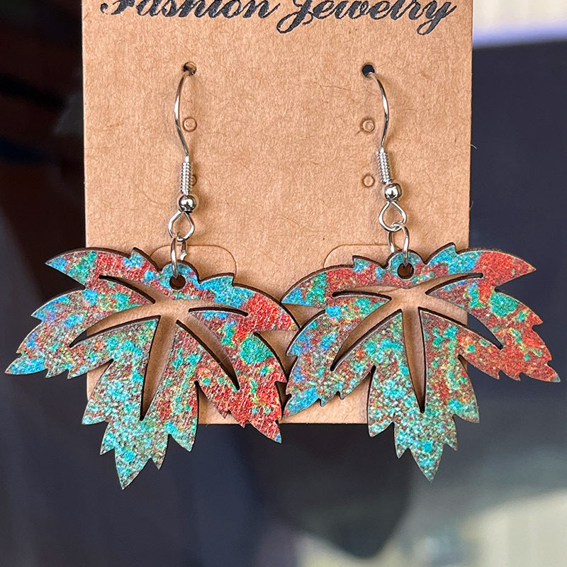 Material: These 2-inch woodies are the perfect fall fashion accessory - fall-chic dangle earrings!