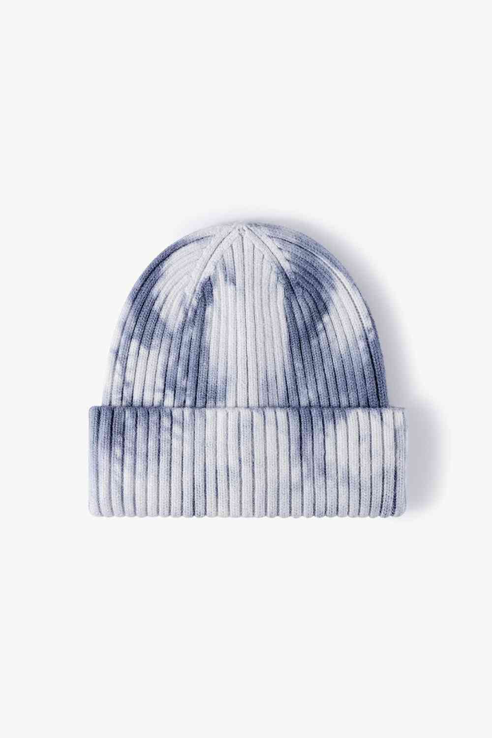 Gorro de canalé con puños y efecto tie-dye