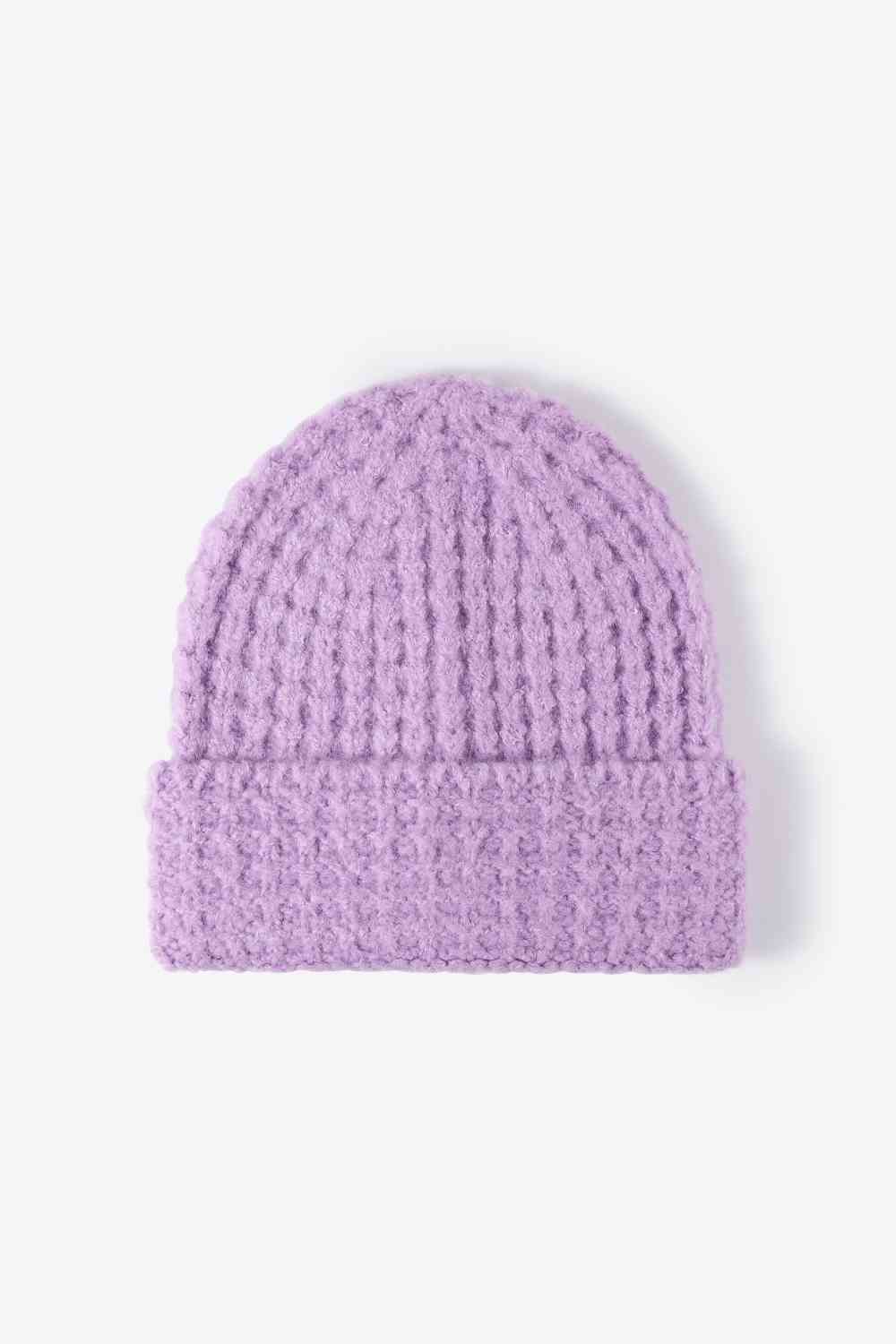 Gorro con puños de punto gofre