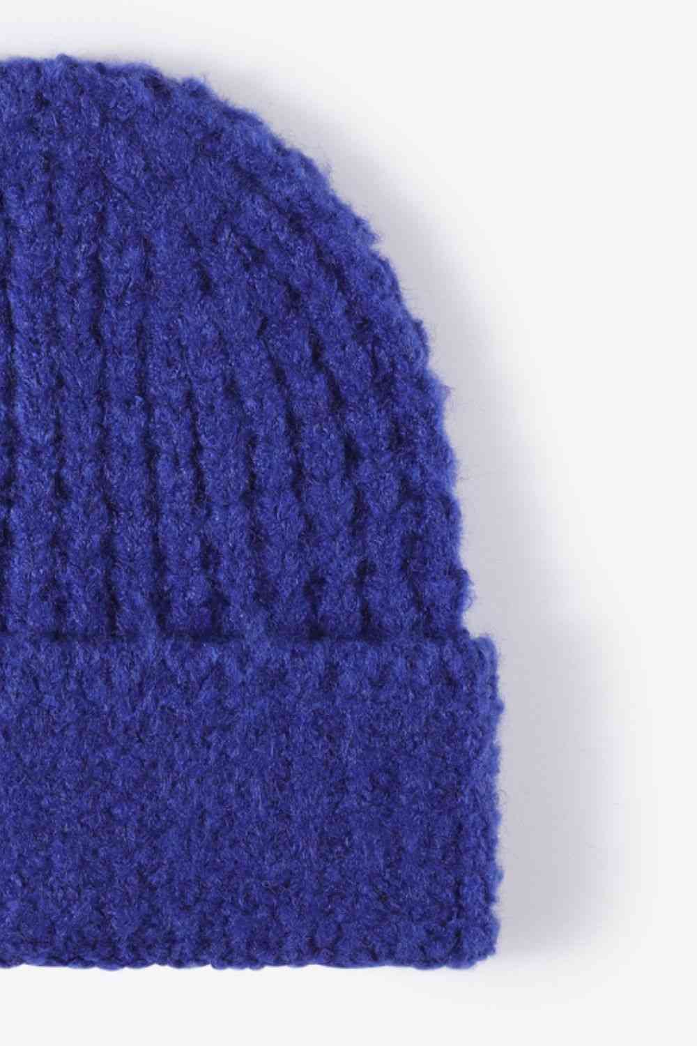 Gorro con puños de punto gofre