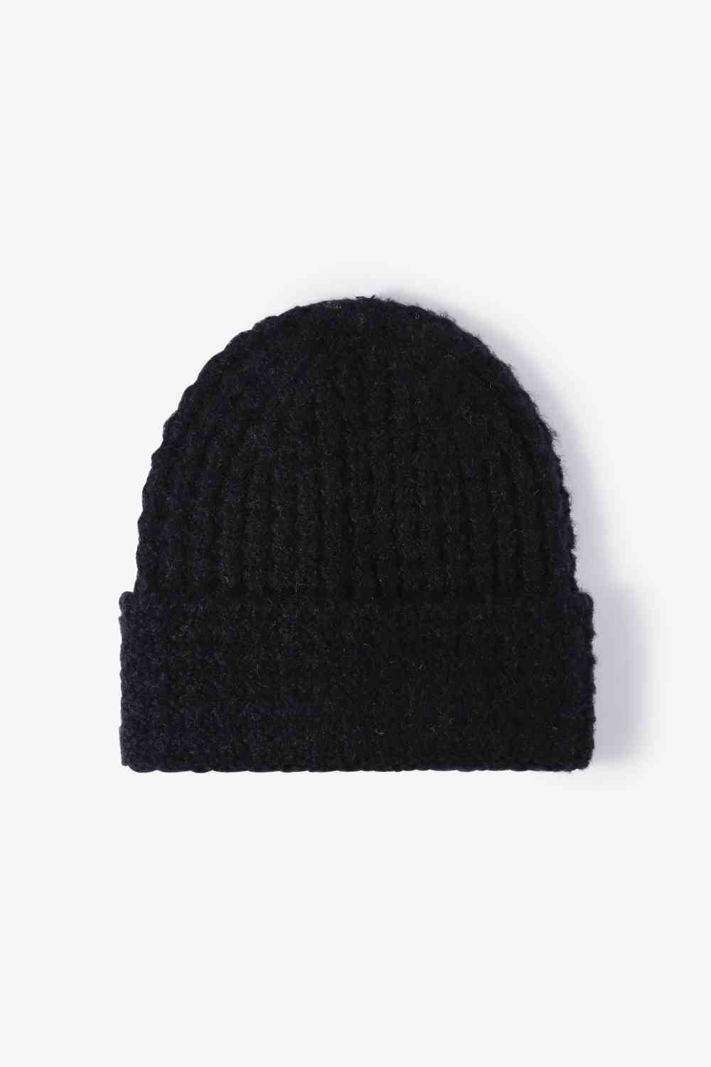 Gorro con puños de punto gofre