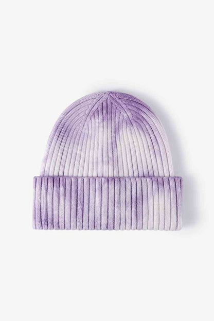 Gorro de canalé con puños y efecto tie-dye