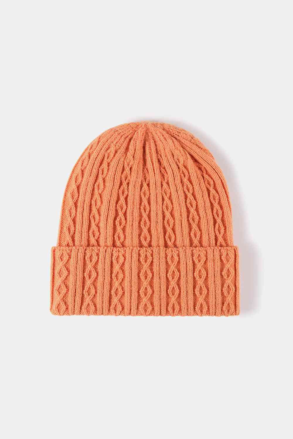 Gorro de punto mixto con puños