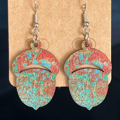 Material: These 2-inch woodies are the perfect fall fashion accessory - fall-chic dangle earrings!