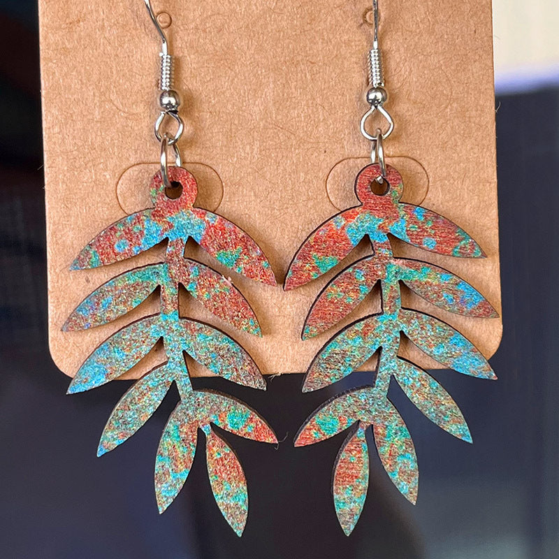 Material: These 2-inch woodies are the perfect fall fashion accessory - fall-chic dangle earrings!