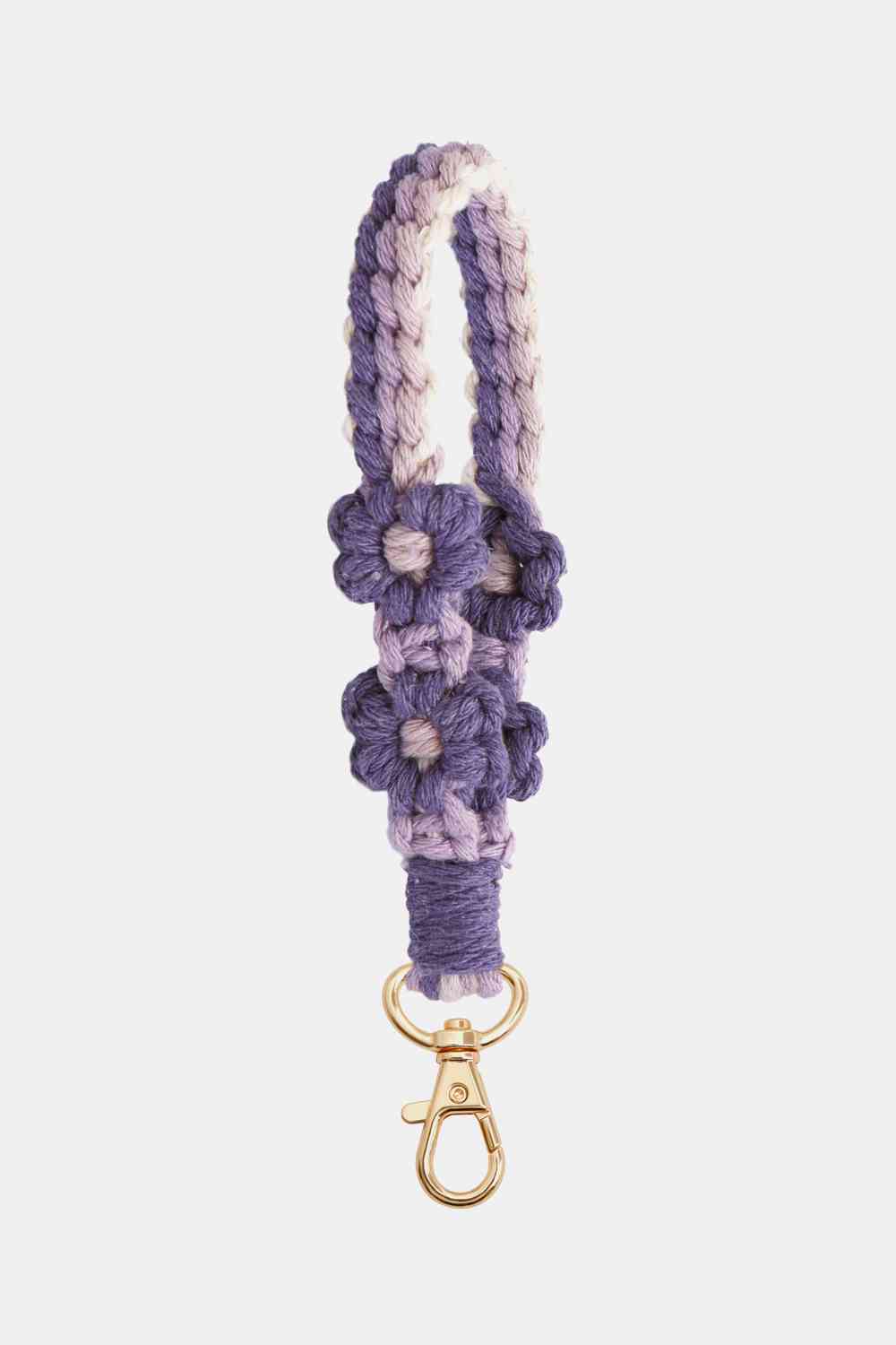 Llavero de pulsera con forma de flor