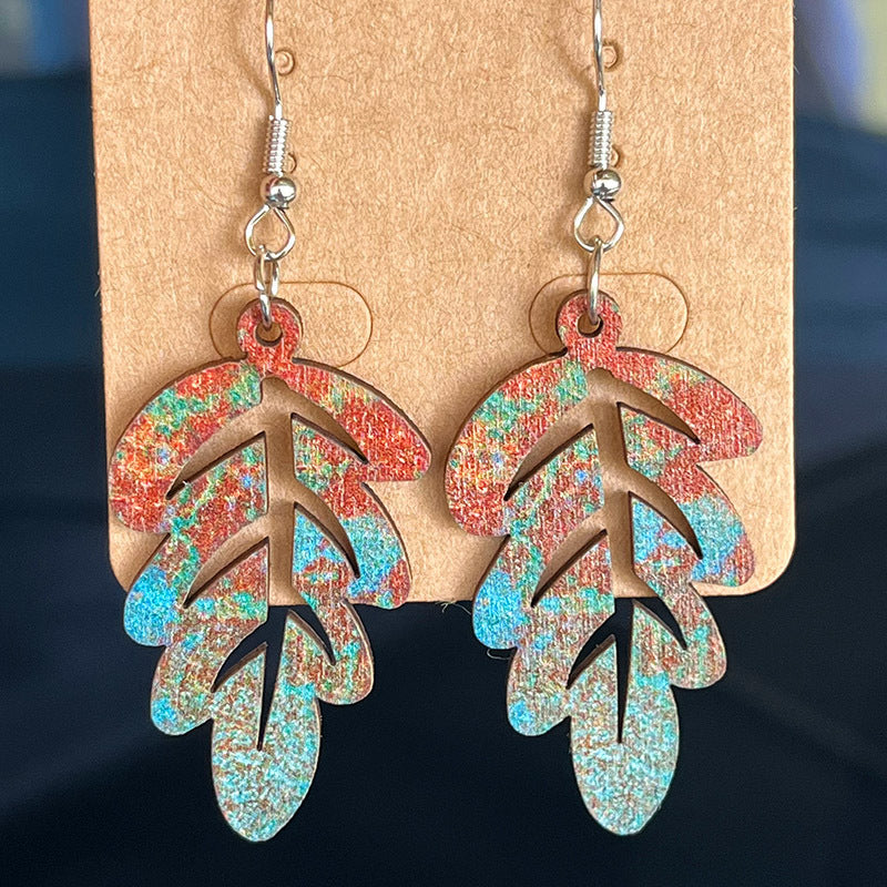 Material: These 2-inch woodies are the perfect fall fashion accessory - fall-chic dangle earrings!