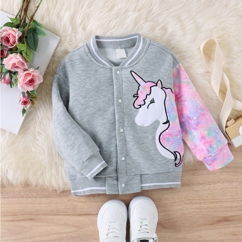 Chaqueta de manga larga con estampado de unicornio